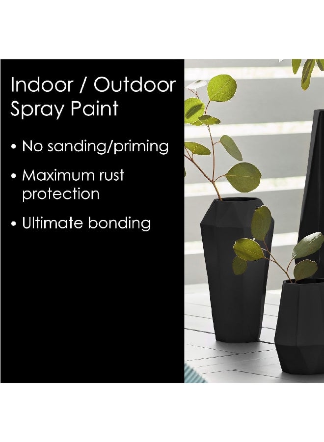 KRYLON Fusion All-In-One Rust Resistant Spray Paint Flat Black 12 oz K02728007 - Image 4